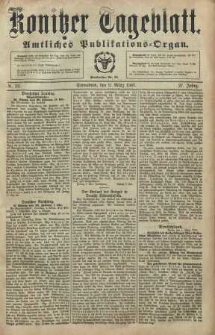 Konitzer Tageblatt.Amtliches Publikations=Organ