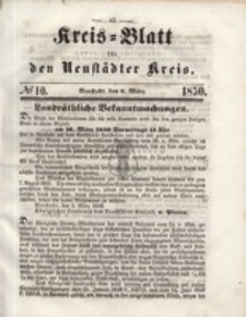 Kreis=Blatt fur den Neustadter Kreis, nr.10,1850