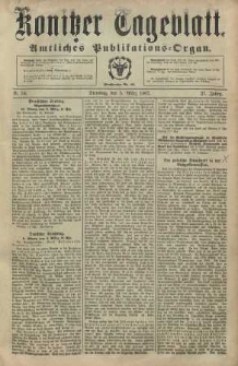 Konitzer Tageblatt.Amtliches Publikations=Organ