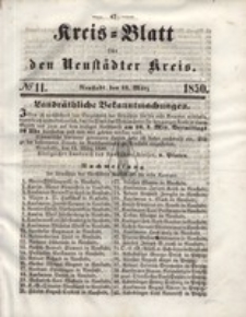 Kreis=Blatt fur den Neustadter Kreis, nr.11,1850