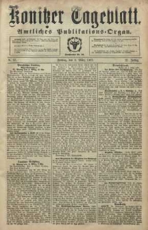 Konitzer Tageblatt.Amtliches Publikations=Organ