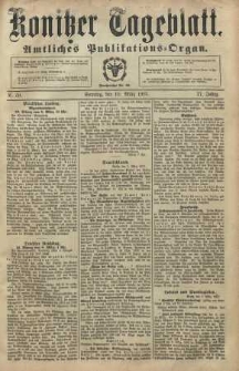 Konitzer Tageblatt.Amtliches Publikations=Organ