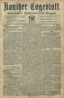 Konitzer Tageblatt.Amtliches Publikations=Organ