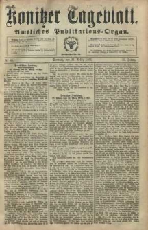 Konitzer Tageblatt.Amtliches Publikations=Organ