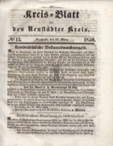 Kreis=Blatt fur den Neustadter Kreis, nr.13,1850
