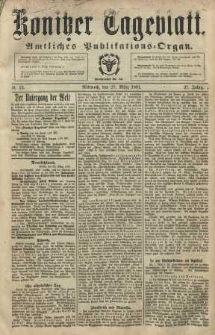 Konitzer Tageblatt.Amtliches Publikations=Organ