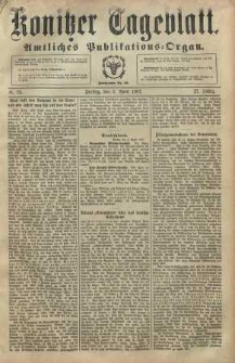 Konitzer Tageblatt.Amtliches Publikations=Organ