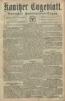 Konitzer Tageblatt.Amtliches Publikations=Organ