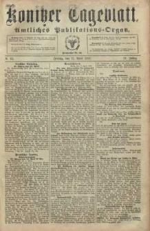 Konitzer Tageblatt.Amtliches Publikations=Organ