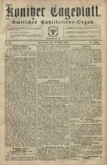 Konitzer Tageblatt.Amtliches Publikations=Organ