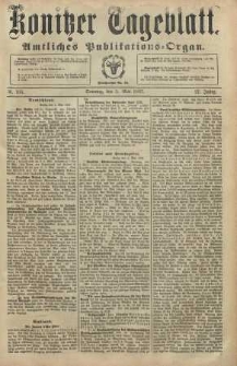 Konitzer Tageblatt.Amtliches Publikations=Organ