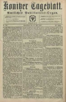 Konitzer Tageblatt.Amtliches Publikations=Organ