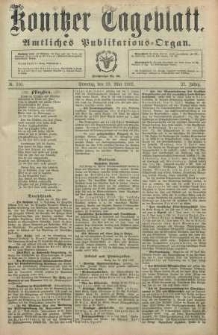 Konitzer Tageblatt.Amtliches Publikations=Organ