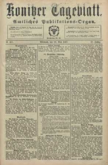 Konitzer Tageblatt.Amtliches Publikations=Organ