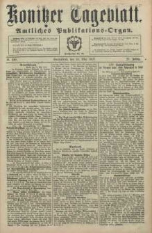 Konitzer Tageblatt.Amtliches Publikations=Organ