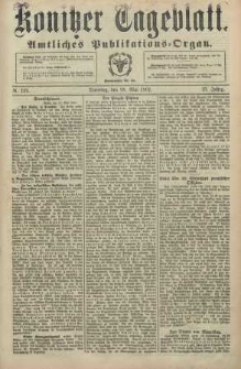 Konitzer Tageblatt.Amtliches Publikations=Organ