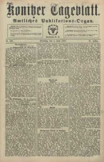 Konitzer Tageblatt.Amtliches Publikations=Organ