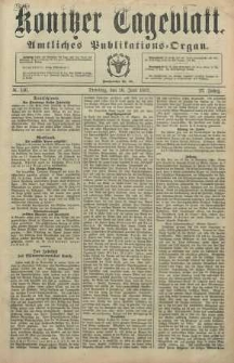 Konitzer Tageblatt.Amtliches Publikations=Organ