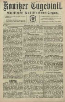 Konitzer Tageblatt.Amtliches Publikations=Organ