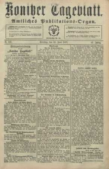 Konitzer Tageblatt.Amtliches Publikations=Organ