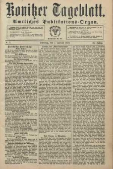 Konitzer Tageblatt.Amtliches Publikations=Organ