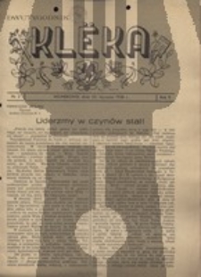 Kl&euml;ka.Dwutygodnik, nr.2, 1938