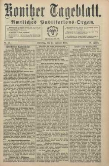 Konitzer Tageblatt.Amtliches Publikations=Organ