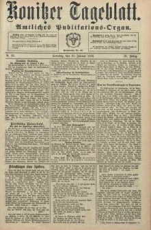 Konitzer Tageblatt.Amtliches Publikations=Organ