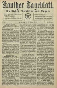 Konitzer Tageblatt.Amtliches Publikations=Organ