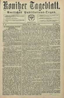 Konitzer Tageblatt.Amtliches Publikations=Organ