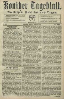 Konitzer Tageblatt.Amtliches Publikations=Organ
