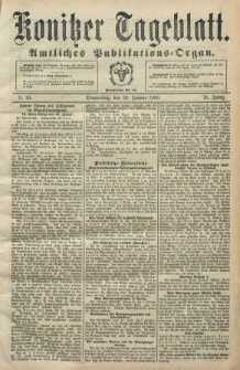 Konitzer Tageblatt.Amtliches Publikations=Organ