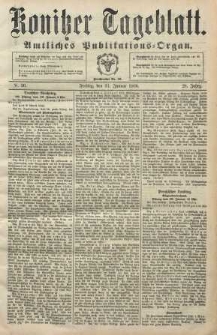 Konitzer Tageblatt.Amtliches Publikations=Organ