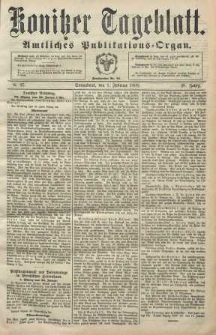 Konitzer Tageblatt.Amtliches Publikations=Organ