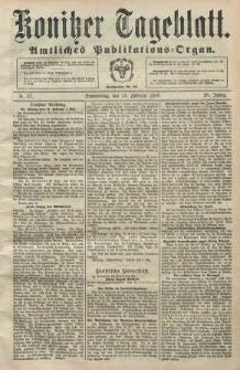 Konitzer Tageblatt.Amtliches Publikations=Organ