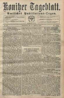 Konitzer Tageblatt.Amtliches Publikations=Organ