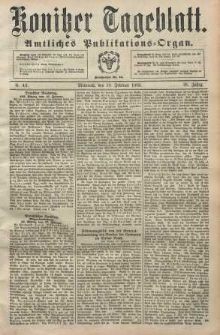 Konitzer Tageblatt.Amtliches Publikations=Organ