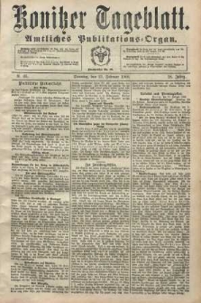 Konitzer Tageblatt.Amtliches Publikations=Organ