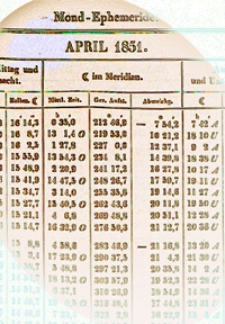 Berliner astronomisches Jahrbuch f&uuml;r 1851. Bd. 76