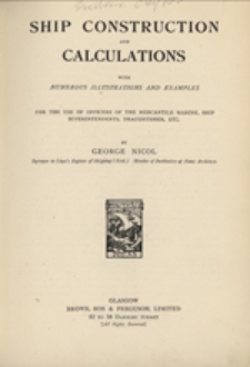 Ship construction and calculations