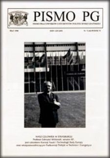 Pismo PG : pismo pracowników i studentów Politechniki Gdańskiej, 1998, R. 6, nr 5 (Maj)