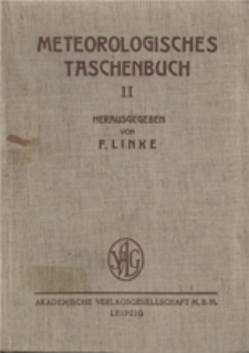 Meteorologisches Taschenbuch. Bd. 2