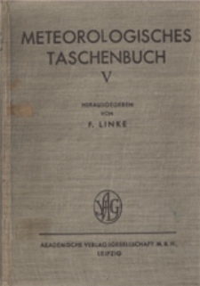 Meteorologisches Taschenbuch. Bd. 5