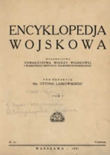 Encyklopedja wojskowa T. 1 : A. a. - Custoza