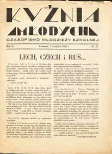 Kuźnia Młodych : czasopismo młodzieży szkolnej, 1933, nr 17