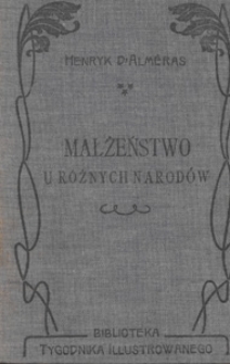 Małżeństwo u r&oacute;żnych narod&oacute;w