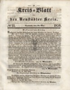 Kreis=Blatt fur den Neustadter Kreis, nr.22,1850