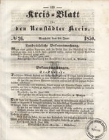 Kreis=Blatt fur den Neustadter Kreis, nr.26,1850
