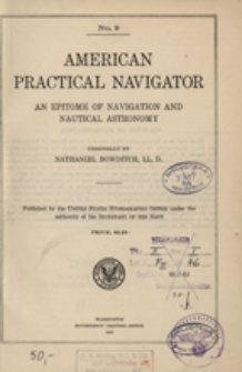 American practical navigator : an epitome of navigation and nautical astronomy