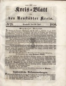 Kreis=Blatt fur den Neustadter Kreis, nr.28,1850